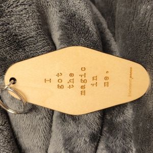 I got the magic in me wooden keychain